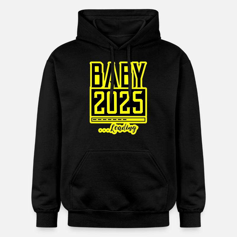 Bébé 2025 Chargement Babyshower - Sweat à capuche Softstyle® Gildan Unisexe - noir