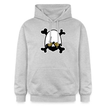 Kali hero - Sweat à capuche Softstyle® Gildan Unisexe - gris clair chiné - Devant - Liana (172cm) & Jaron (178cm)