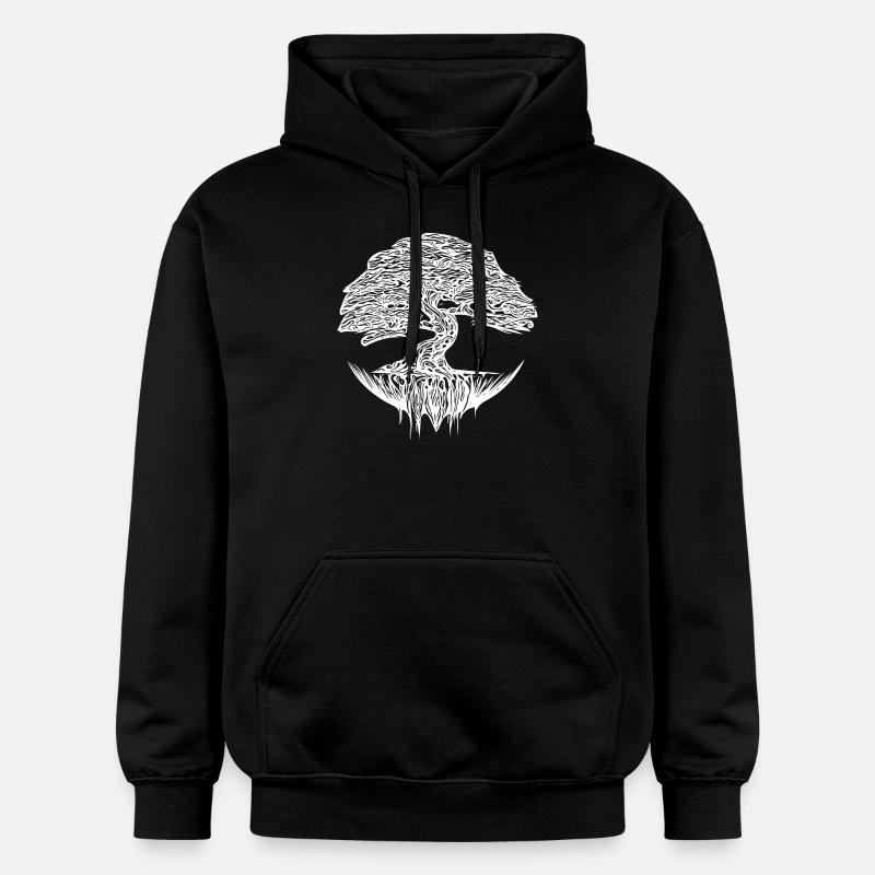 Bonsaï élégant - Sweat à capuche Softstyle® Gildan Unisexe - noir