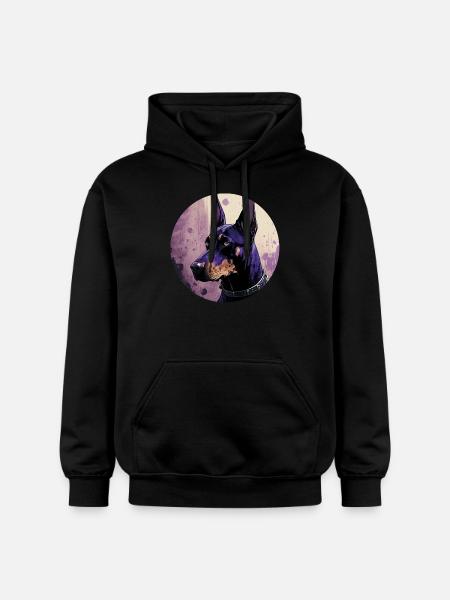 Cool Doberman - Gildan Unisex Softstyle® Midweight Hoodie - black