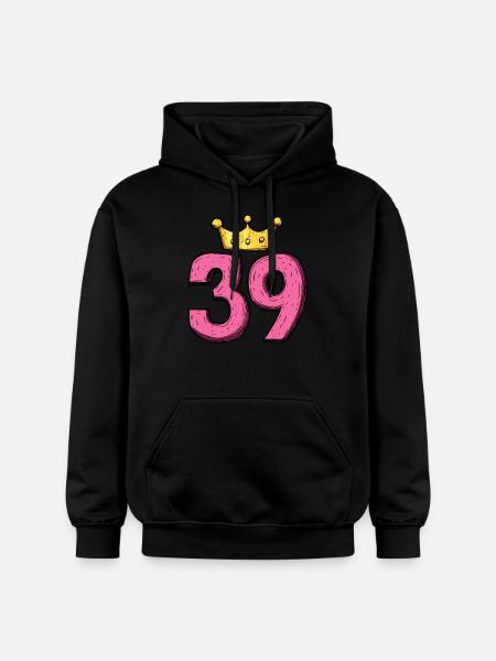 39 Number Crown - Gildan Unisex Softstyle® Midweight Hoodie - black