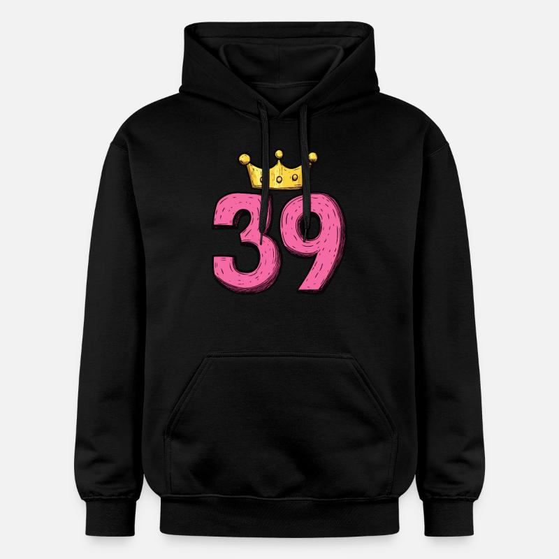 Couronne à 39 chiffres - Sweat à capuche Softstyle® Gildan Unisexe - noir