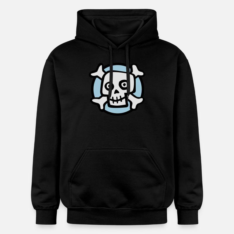 comic_skull_072011_b_3c - Sweat à capuche Softstyle® Gildan Unisexe - noir
