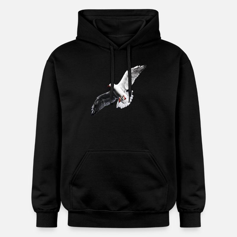 Mouette Shirt - Sweat à capuche Softstyle® Gildan Unisexe - noir