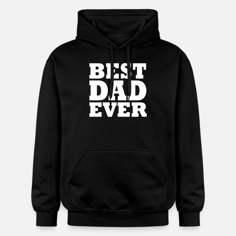 Best dad ever - Sweat à capuche Softstyle® Gildan Unisexe - noir