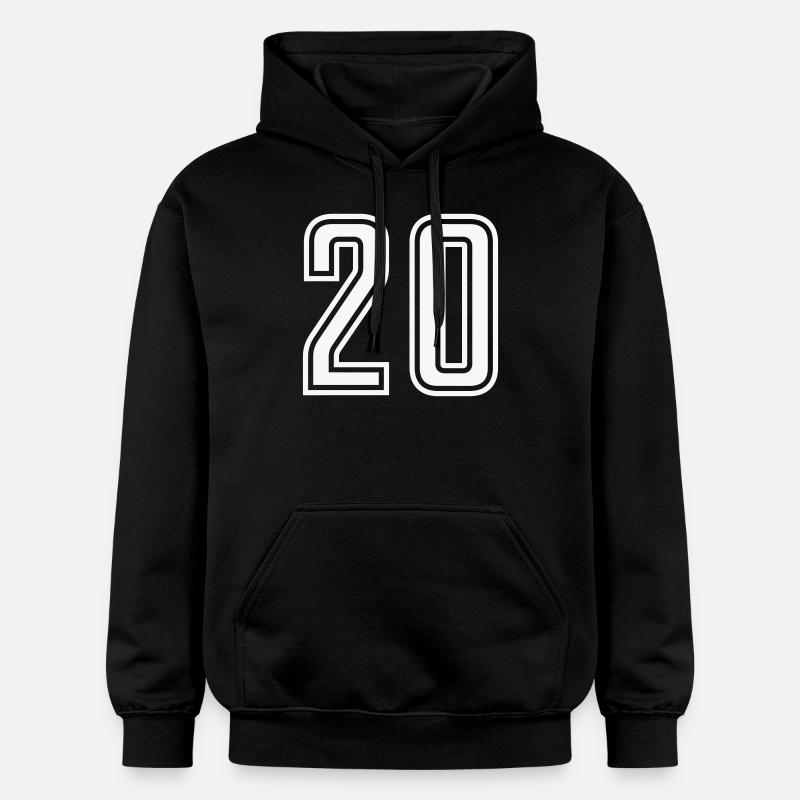 20 - Sweat à capuche Softstyle® Gildan Unisexe - noir