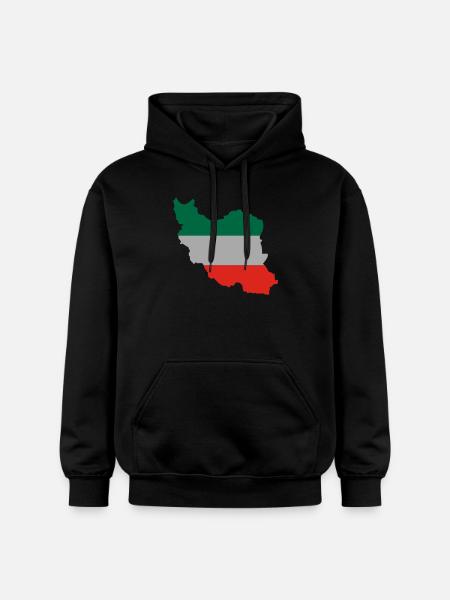iran_flagg - Gildan Unisex Softstyle® Midweight Hoodie - black