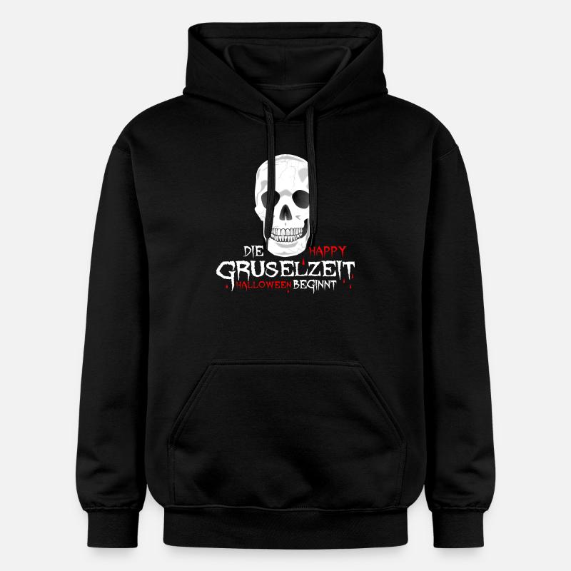 JOYEUX crâne d’halloween - Sweat à capuche Softstyle® Gildan Unisexe - noir
