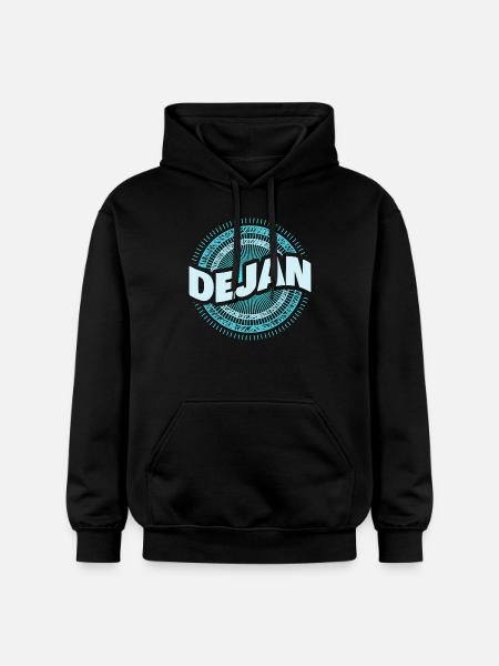 Geschenkidee Dejan - Gildan Unisex Softstyle® Midweight Hoodie - Schwarz
