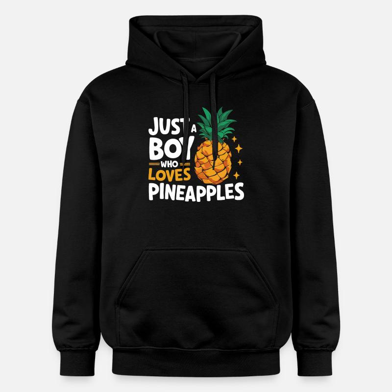 Ananas Fruit tropical hawaïen - Sweat à capuche Softstyle® Gildan Unisexe - noir