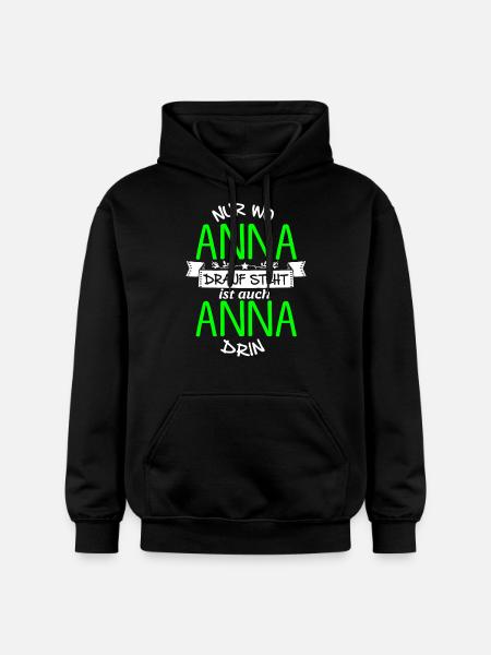 ANNA die Echte - Gildan Unisex Softstyle® Midweight Hoodie - Schwarz