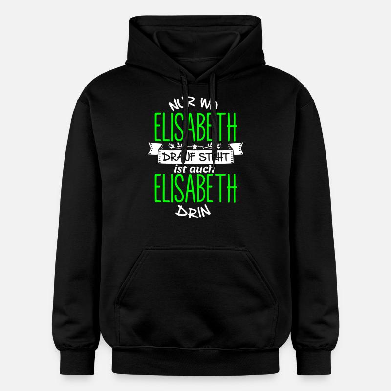 ELISABETH die Echte - Gildan Unisex Softstyle® Midweight Hoodie - Schwarz