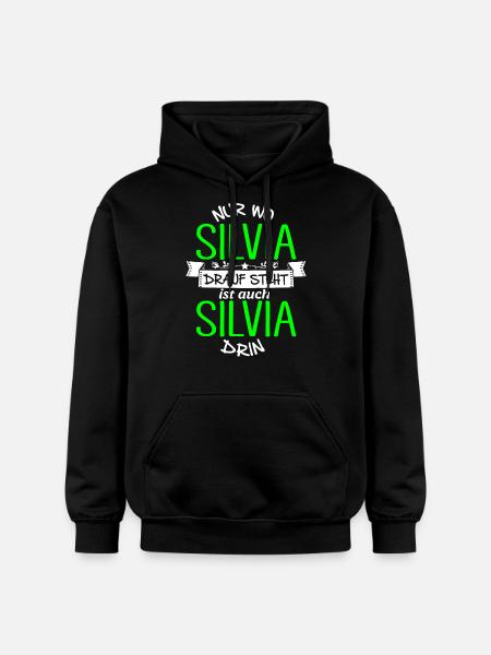 SILVIA die Echte - Gildan Unisex Softstyle® Midweight Hoodie - Schwarz