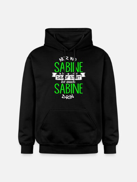 SABINE die Echte - Gildan Unisex Softstyle® Midweight Hoodie - Schwarz