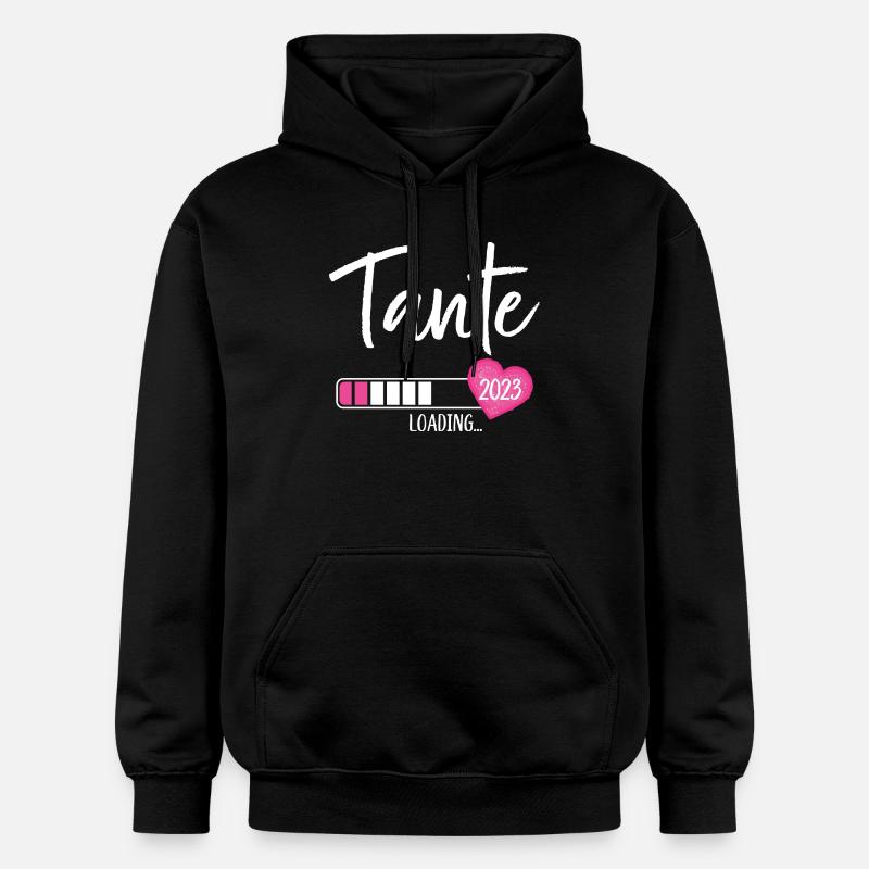 Tante Loading 2023 Herz Nichte Mädchen - Gildan Unisex Softstyle® Midweight Hoodie - Schwarz