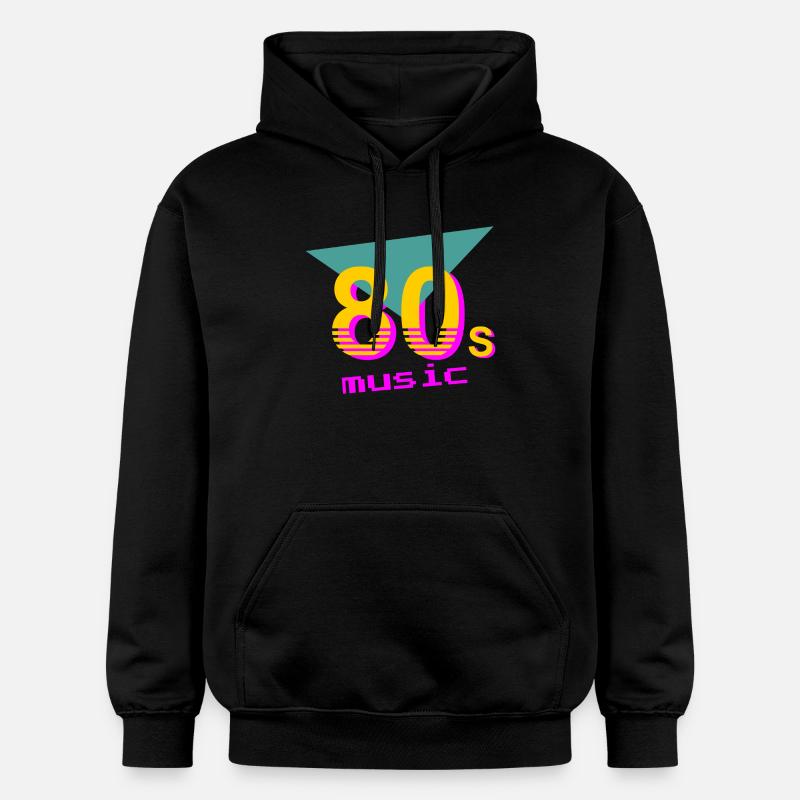 Musique des années 80 - Sweat à capuche Softstyle® Gildan Unisexe - noir
