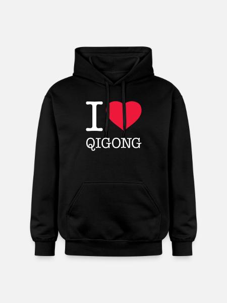 J’ADORE LE QIGONG - Sweat à capuche Softstyle® Gildan Unisexe - noir