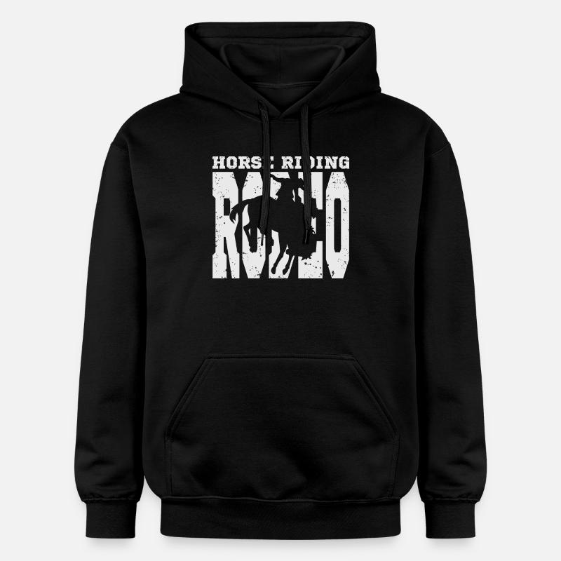 Cavaliers de rodéo - Sweat à capuche Softstyle® Gildan Unisexe - noir