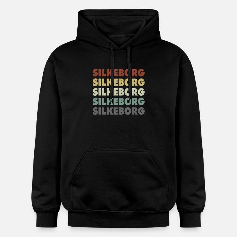 Silkeborg - Danemark - Danemark - Scandinavie - Sweat à capuche Softstyle® Gildan Unisexe - noir