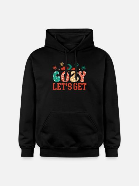 Cozy Christmas - Gildan Unisex Softstyle® Midweight Hoodie - black