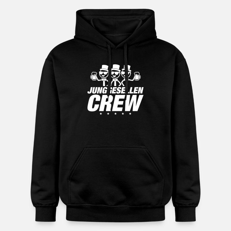 Junggesellen Crew - Gildan Unisex Softstyle® Midweight Hoodie - Schwarz