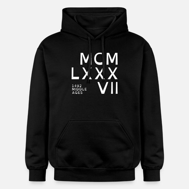 1987_COMPANY_white - Sweat à capuche Softstyle® Gildan Unisexe - noir