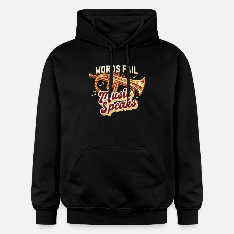 Musique du Bugle - Sweat à capuche Softstyle® Gildan Unisexe - noir