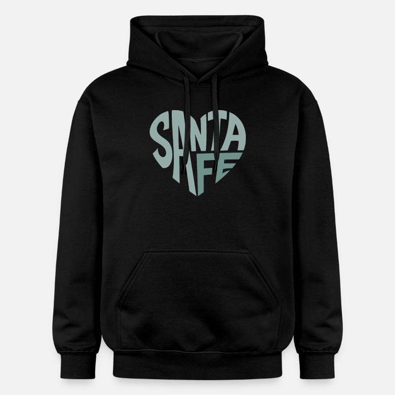 Cœur en lettres Santa Fe - Sweat à capuche Softstyle® Gildan Unisexe - noir