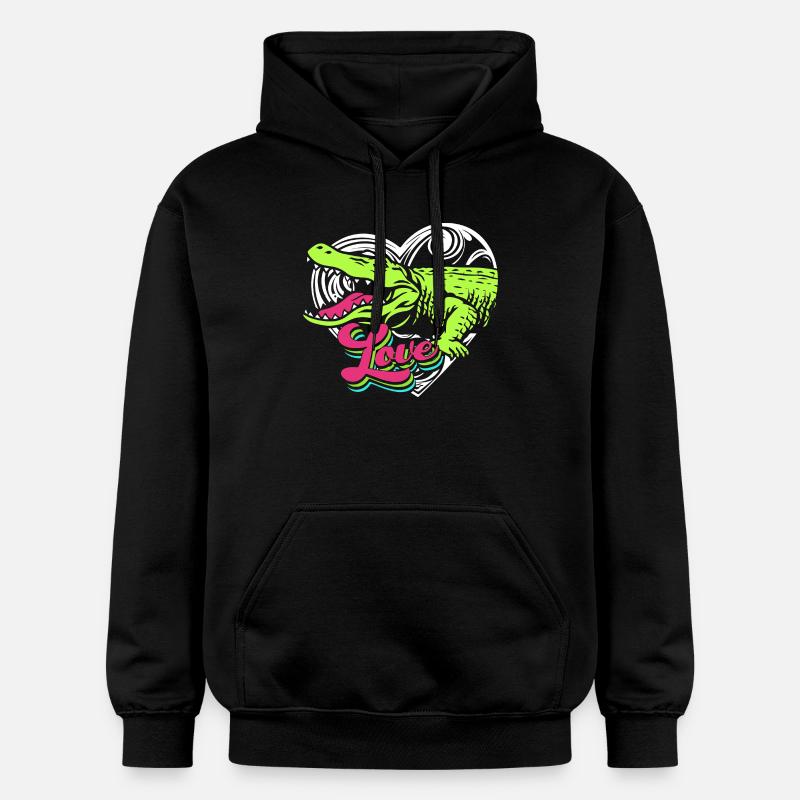Chasse au crocodile - Sweat à capuche Softstyle® Gildan Unisexe - noir