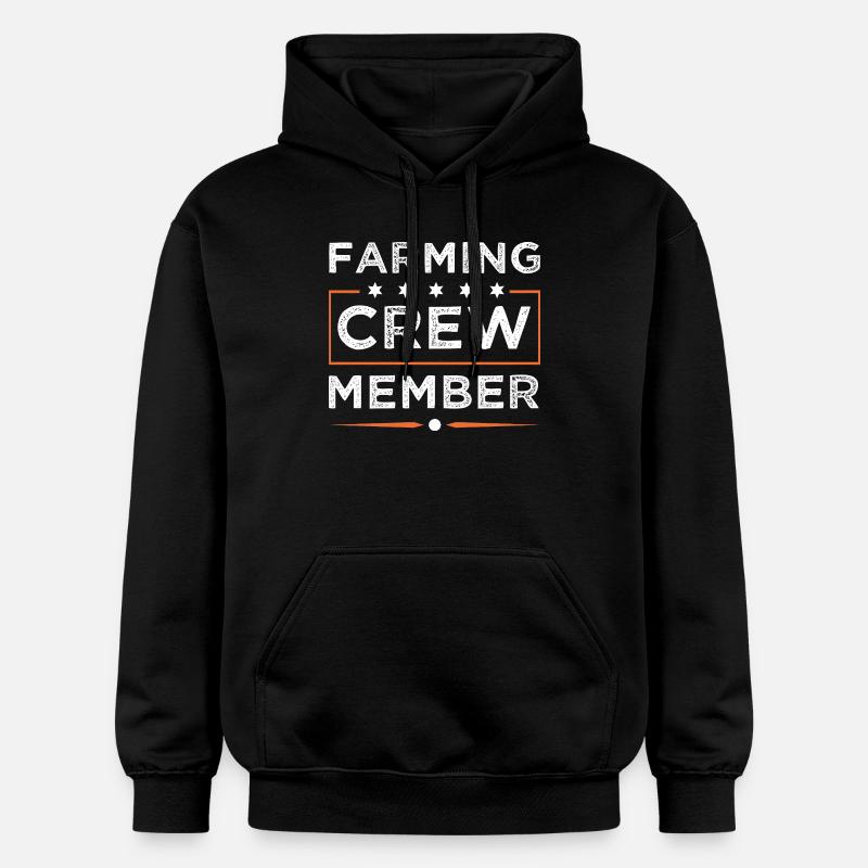 Farming Crew - Gildan Unisex Softstyle® Midweight Hoodie - black