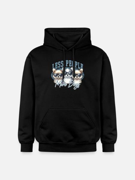 Hunde Spruch - Gildan Unisex Softstyle® Midweight Hoodie - Schwarz