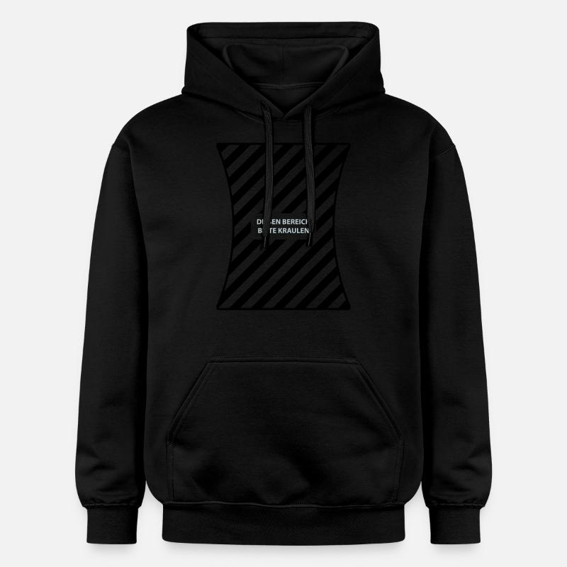 Bitte kraulen - Gildan Unisex Softstyle® Midweight Hoodie - Schwarz