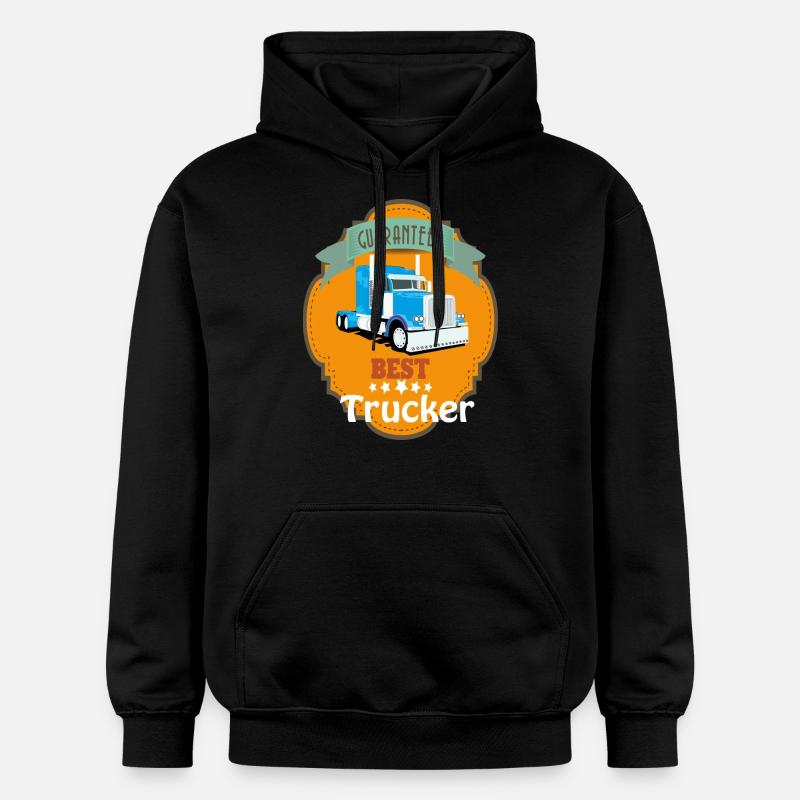 Meilleur camionneur, camions Mesh Conception - Sweat à capuche Softstyle® Gildan Unisexe - noir