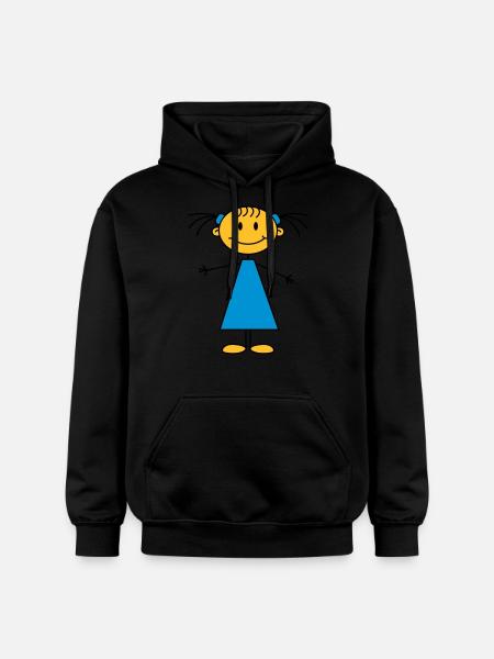 girl - Gildan Unisex Softstyle® Midweight Hoodie - Schwarz