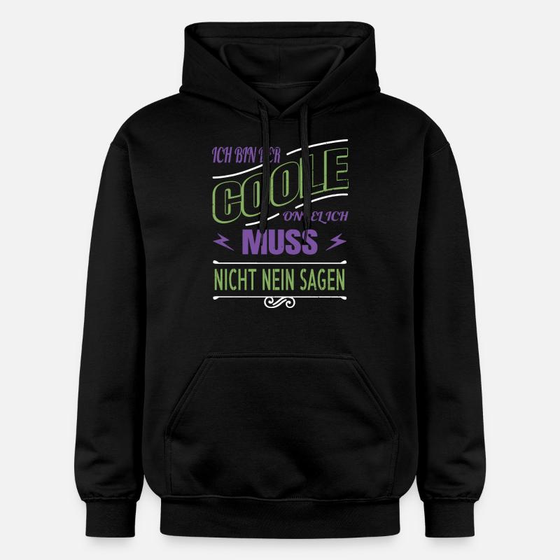 Dictons sympas Cool Oncle Trait - Sweat à capuche Softstyle® Gildan Unisexe - noir