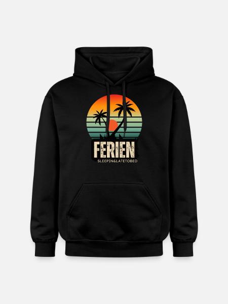 Ferien - Gildan Unisex Softstyle® Midweight Hoodie - Schwarz