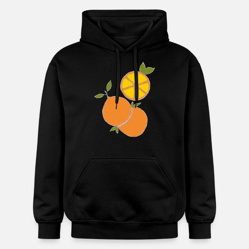 Orange Kristal - Sweat à capuche Softstyle® Gildan Unisexe - noir