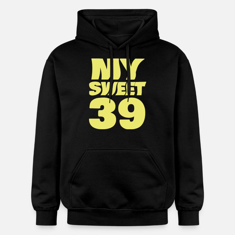 39 ans - Sweat à capuche Softstyle® Gildan Unisexe - noir