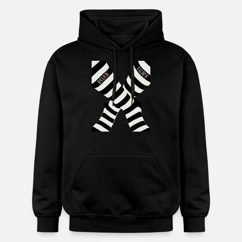 relax and enjoy - Sweat à capuche Softstyle® Gildan Unisexe - noir