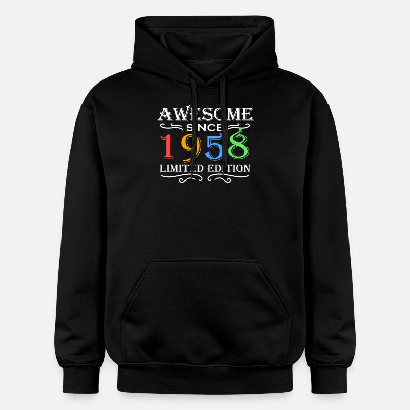 1958 - Né en 1958 - Sweat à capuche Softstyle® Gildan Unisexe - noir