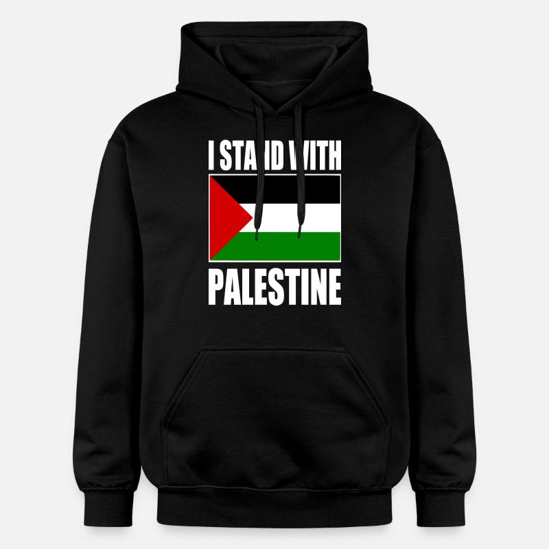 I stand with palestine - Sweat à capuche Softstyle® Gildan Unisexe - noir