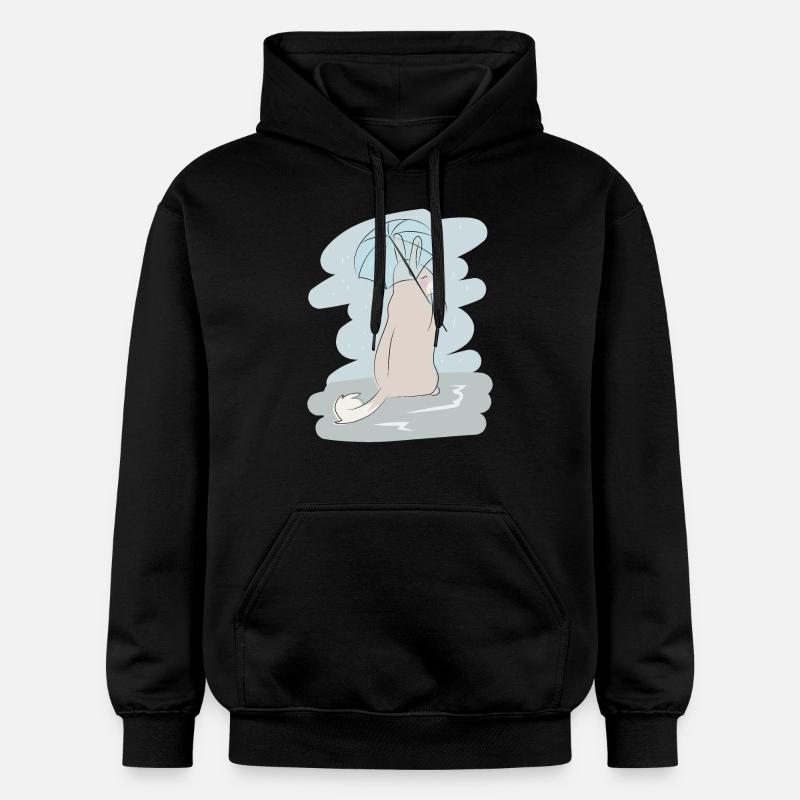 Design illustré avec Viscacha - Sweat à capuche Softstyle® Gildan Unisexe - noir