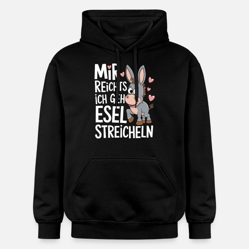 Âne âne mulet Muli - Sweat à capuche Softstyle® Gildan Unisexe - noir