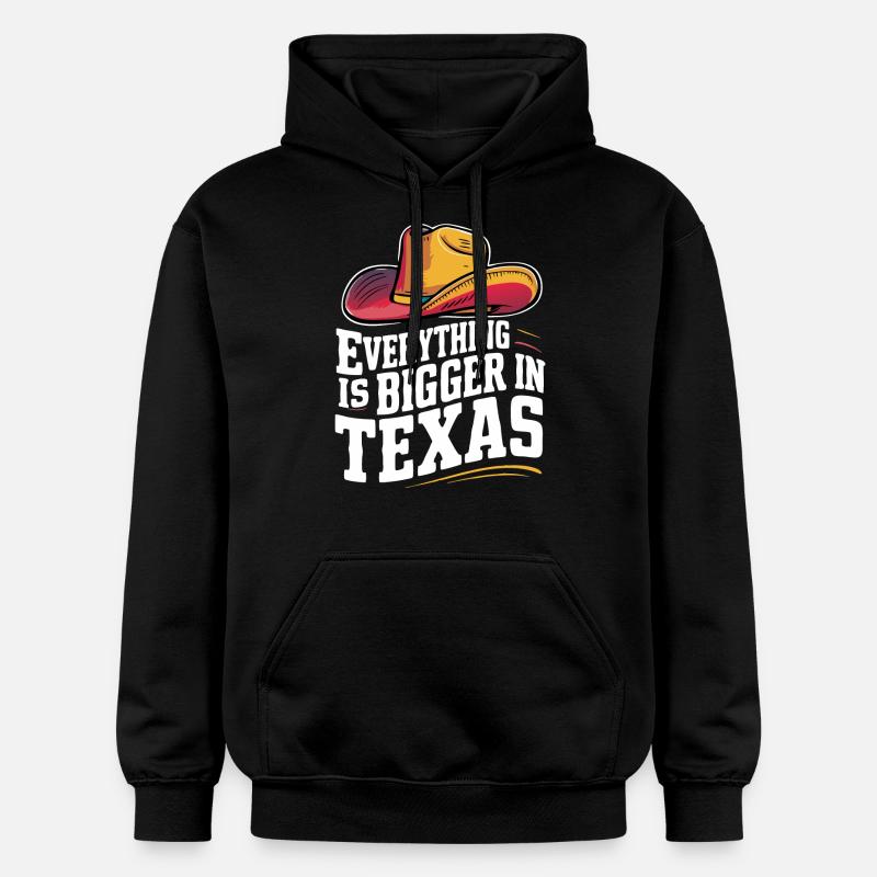 État du Texas Texans Texas - Sweat à capuche Softstyle® Gildan Unisexe - noir