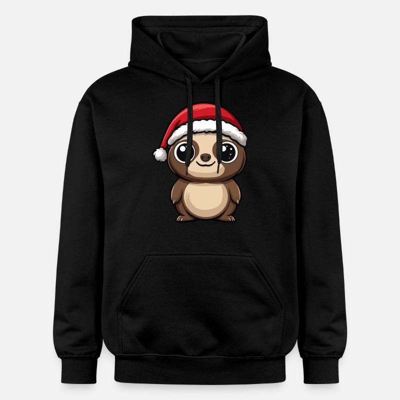 Caméléon Noël Mignon - Sweat à capuche Softstyle® Gildan Unisexe - noir
