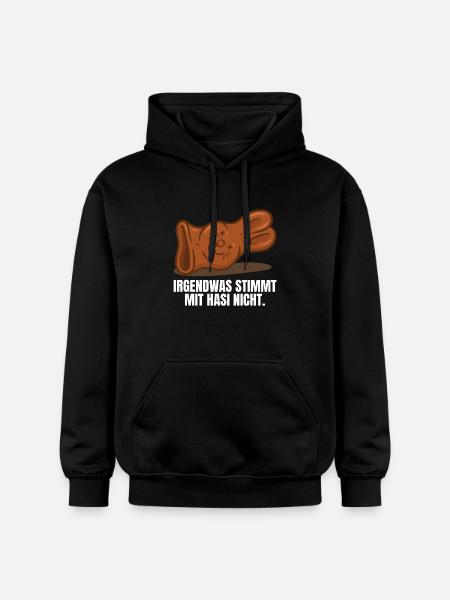 Schokoladenhase Ostern - Gildan Unisex Softstyle® Midweight Hoodie - Schwarz