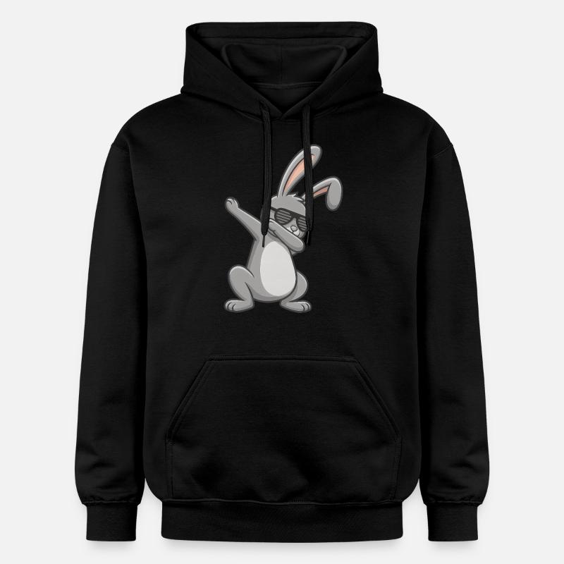 Easter Bunny Dab Easter - Gildan Unisex Softstyle® Midweight Hoodie - black