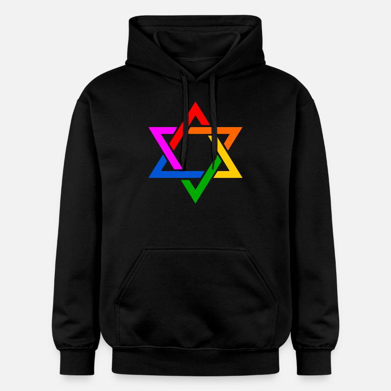 Israel lgbt - Sweat à capuche Softstyle® Gildan Unisexe - noir