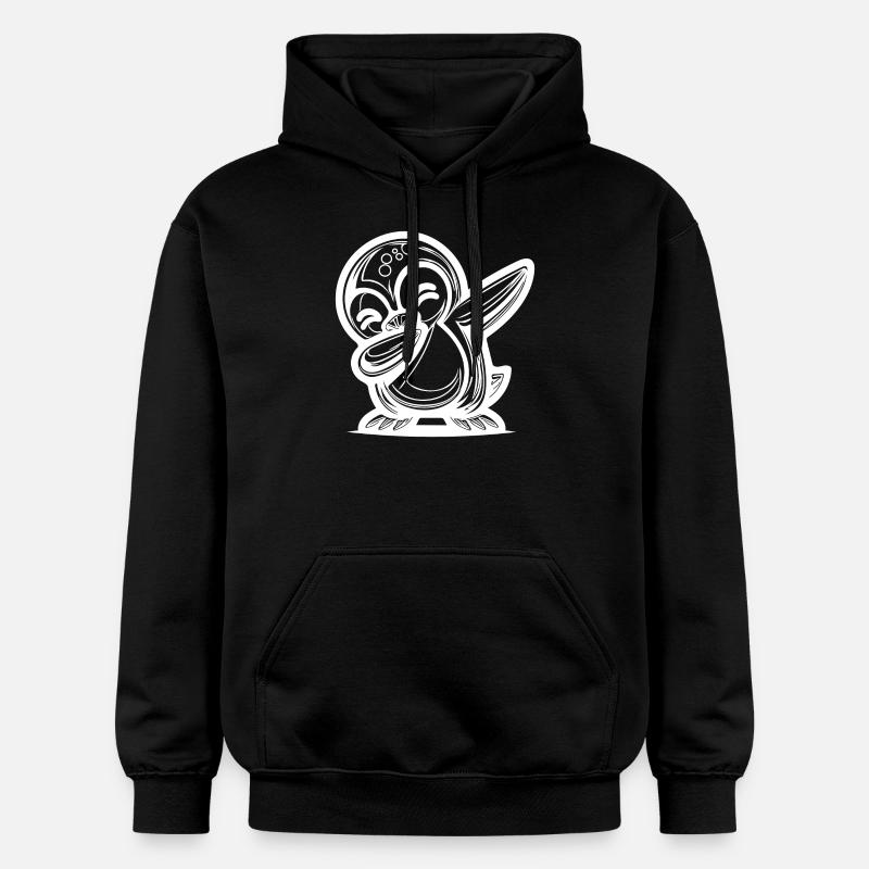 Pingouin mignon Petit pingouin dabbing - Sweat à capuche Softstyle® Gildan Unisexe - noir