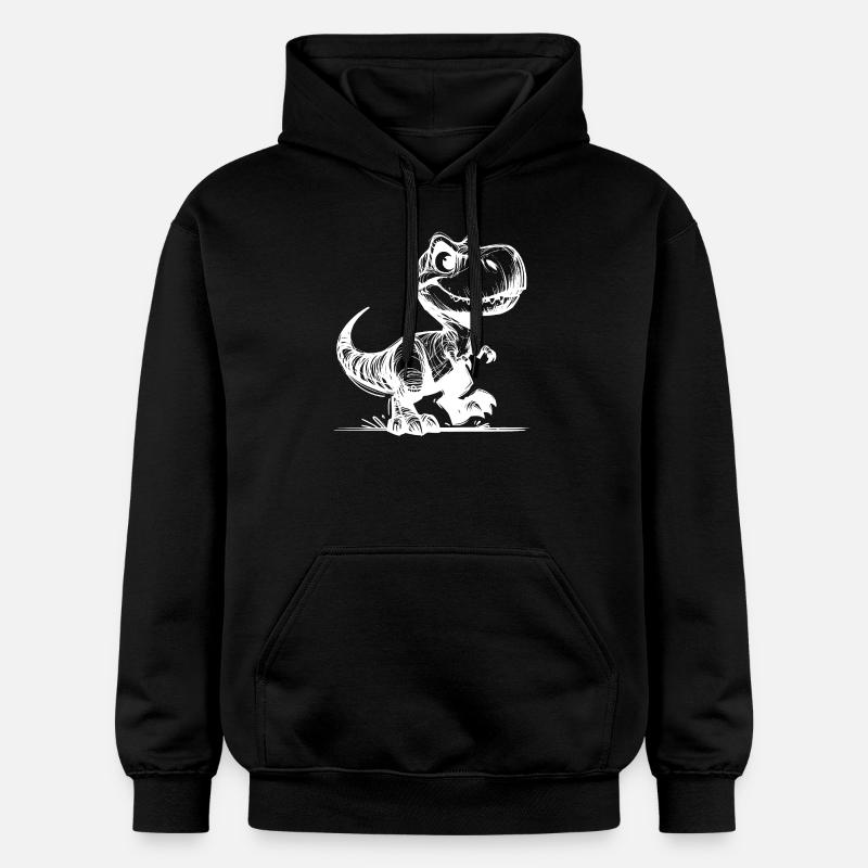 Petit T-Rex mignon Dino - Sweat à capuche Softstyle® Gildan Unisexe - noir